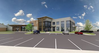 3D rendering of Pioneer's new corporate headquarters