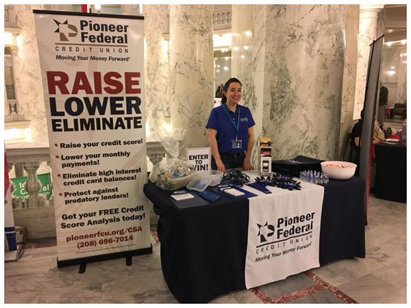Pioneer's booth at the Buy Idaho Capitol event