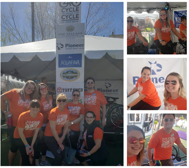 collage of Pioneer volunteers at the Live for 175 event