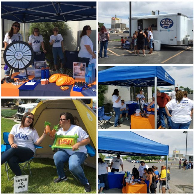 A Pioneer Branch throwing a party for their community, including food and prizes