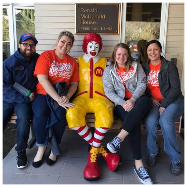 Pioneer employees at the Ronald McDonald House