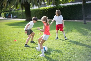 kids playing soccer