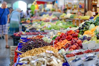 grocery store full of food