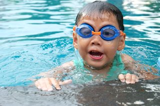 boy in pool