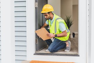 construction man with clipboard