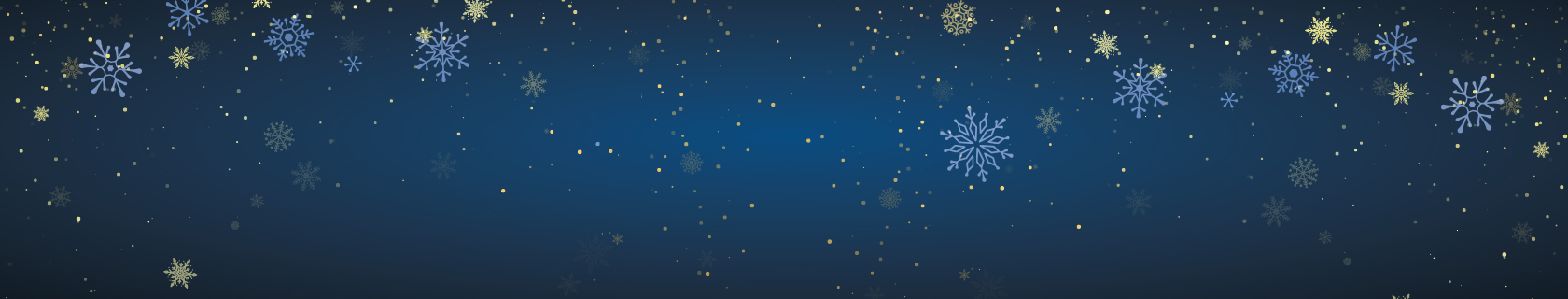 snow flakes falling in blue